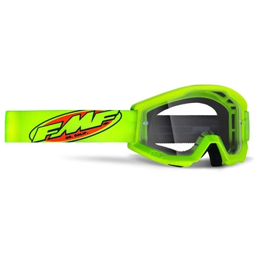 FMF Crossbrille Powercore - med klar lens Flou Gul 